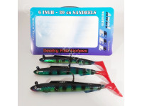 6" Sandeel Bait Lures Mackerel Green 